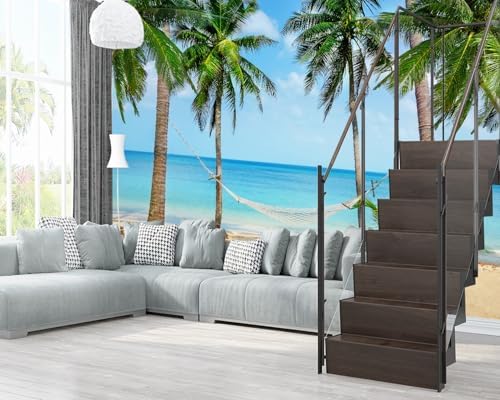 XMPMBM-Beach Palms Landscaping Fabric Wallpaper Tree Leaf Living Room Bedroom - Image 3