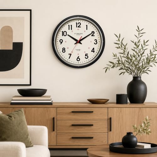 Wall Clock Metal 12.4" Countryside Style Wall Clocks Retro Vintage Classical - Image 2