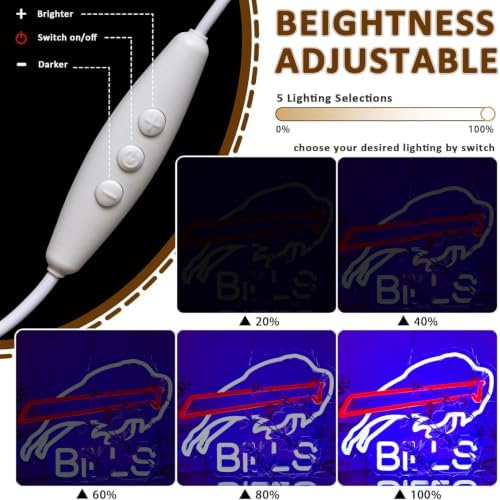 Buffalo Football Neon Signs for Wall Decor Neon Lights for Business Led Signs - Image 4