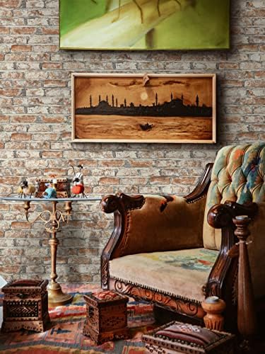 Sevalo Brick Wallpaper Peel and Stick Brick Contact Paper Red 17.3“×393” - Image 2