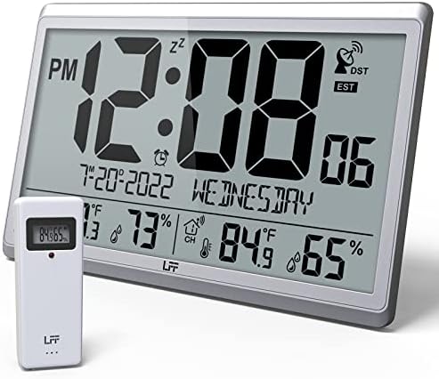LFF Atomic Clock/Never Needs Setting, Digital Wall Clock by LFF