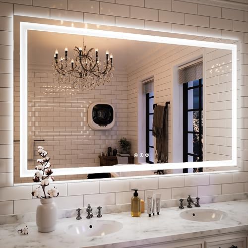 ISKM 60x36 LED Mirror for Bathroom, Front and Back Lit by ISKM-IStillKeepMovin