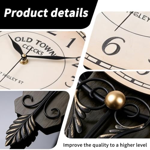 Vintage Modern Wall Clock with Silent Quartz Movement - Image 3