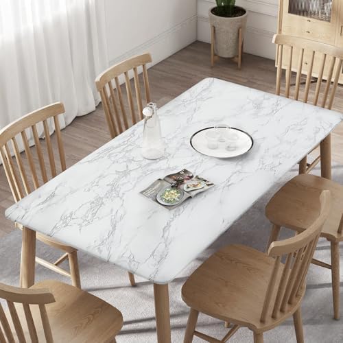 Marble Contact Paper White Extra Wide Peel and Stick - Image 4