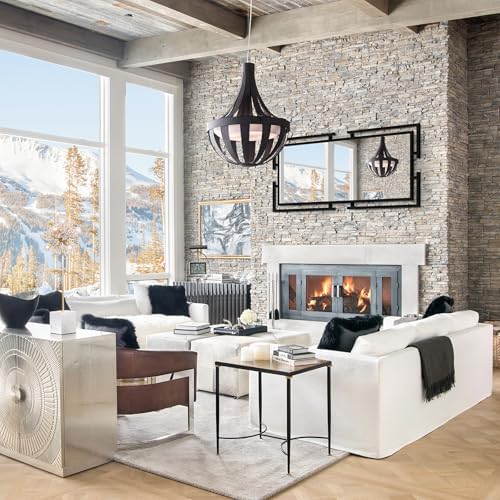 Large Mirror Wall Decor, 46.5"x23" Black Mirror - Image 6