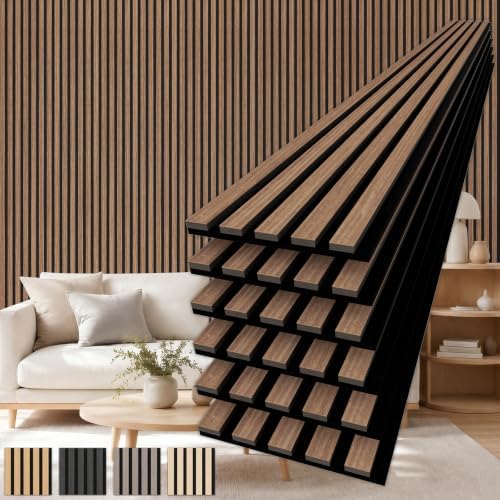 TONOR Wood Panels for Wall, 6 Pack 94.5'' x 7.9''-30.96 sq.ft Acoustic Wall by TONOR