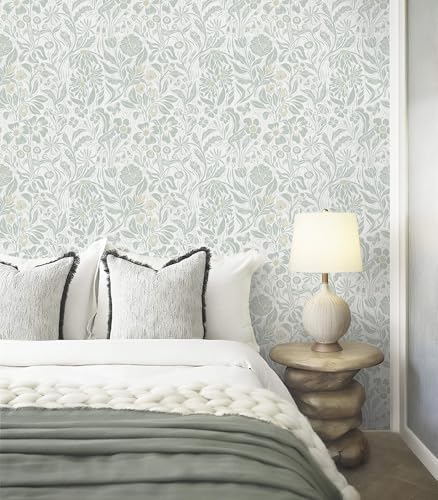 Heroad Floral Contact Paper Green Peel and Stick Wallpaper Botanical Self - Image 5