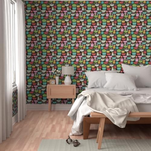 Spoonflower Vintage Kitchen Peel and Stick Removable Wallpaper - Image 5