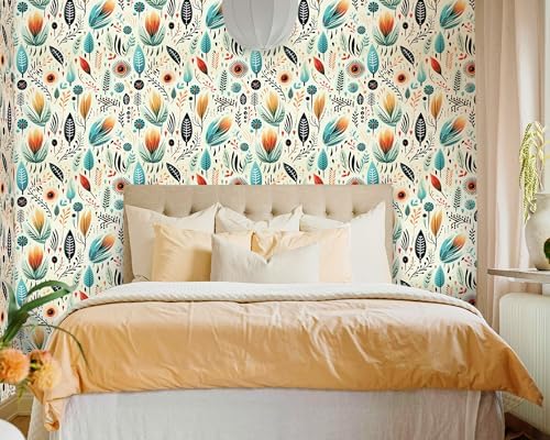 FLFK Boho Wallpaper Peel and Stick Removable Vinyl Wallpaper 16" x 64" - Image 4