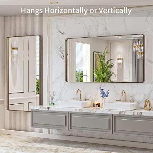LOAAO 55”X30” Bronze Bathroom Mirrors - Image 4