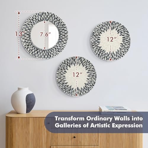 Mother of Pearl Wall Mirror Decor - Image 3