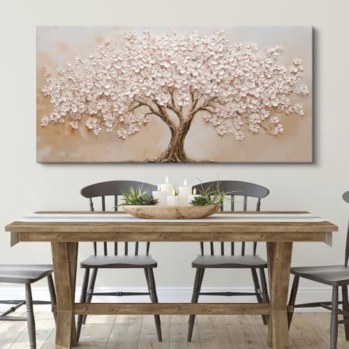 Large Flower Tree Wall Art Decor 35"x70" Large Wall Art - Image 2