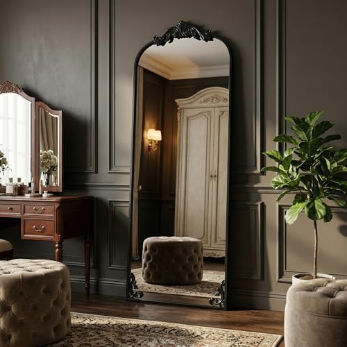 HARRITPURE 64"x21" Vintage Full Length Mirror, Arched Standing Mirror - Image 2