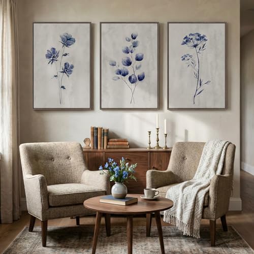 Framed Neutral Floral Botanical Wall Art - Image 4