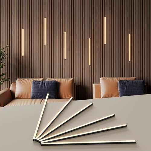 Slat Wall Lights for Wood Panel-6PCS LED Recessed Lighting Kit by FamtaCare