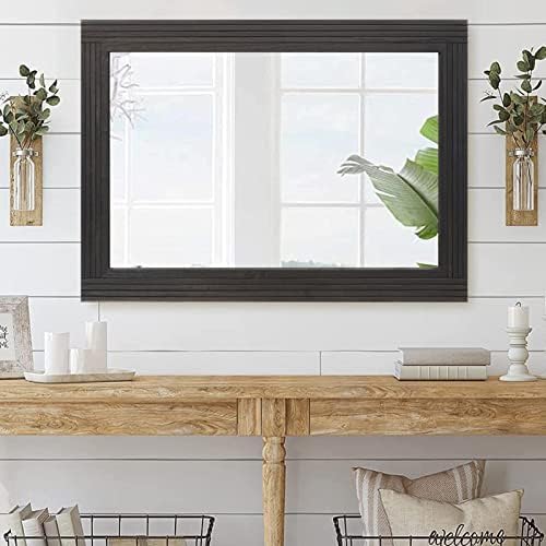 YOSHOOT Hand-Made Wooden Spliced Wall Mirror - Image 5