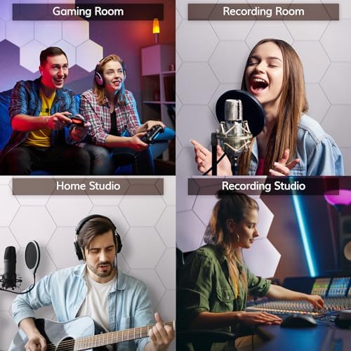 TONOR 18 Pack High Density Hexagon Acoustic Panels - Image 6