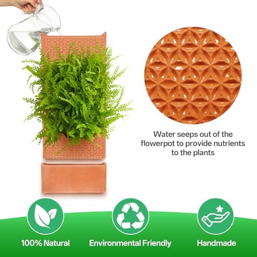dadop Terracotta Self Watering Wall Pots - Image 2