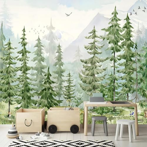 YQWDMX - Green Tropical Jungle Peel and Stick Wallpaper murals by YQWDMX