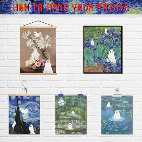 LANCHI95 09 Pcs Unframed Spooky Altered Art - Image 6