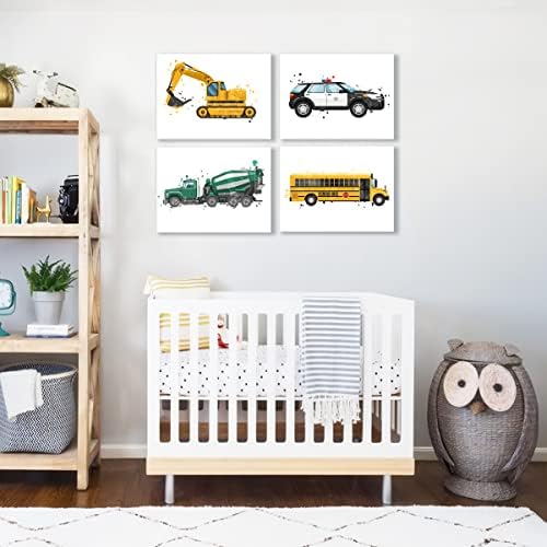 IARTTOP Car Room Decor for Boys Construction Transportation Trains Kids Toddler - Image 5
