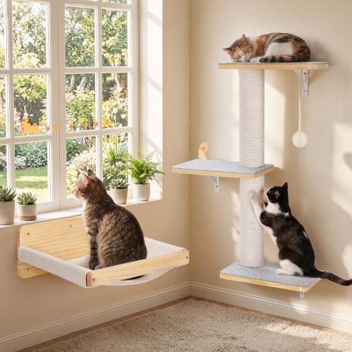 Wall Mounted Cat Shelves Set - Image 7