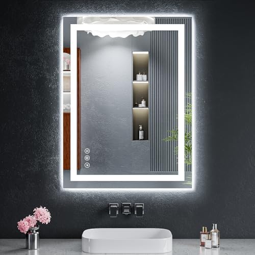 24"x32" LED Bathroom Mirror by MYSUNORIA