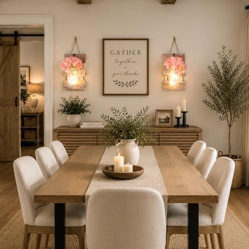 Rustic Wall Decor Set of Two, Rustic Brown - Image 4