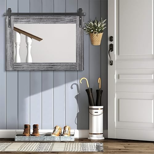 AAZZKANG Rustic Wall Mirror - Image 7