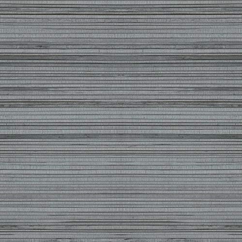RoomMates Gray Faux Bamboo Grasscloth Peel and Stick Wallpaper - Image 5