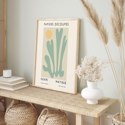 Habseligkeit Sage Green Wall Art Prints, Abstract Matisse Wall Art Exhibition - Image 6