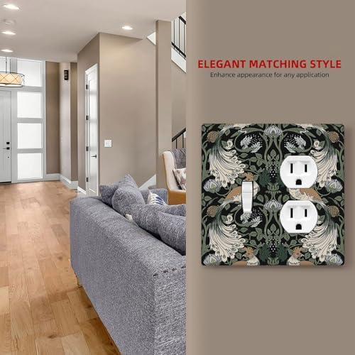 Wallplates William Morris Vintage Floral Plants And Birds 1 Toggle 1 Duplex - Image 7