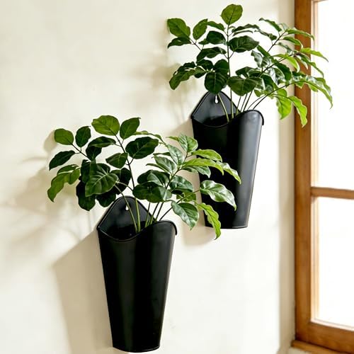 12 Inches Galvanized Wall Planters by SYITCUN