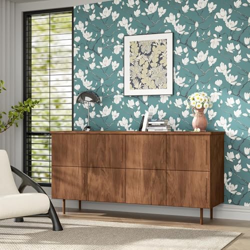 Laatse Vintage Floral Orchid Wallpaper Peel and Stick 17.5" x 118" - Image 5