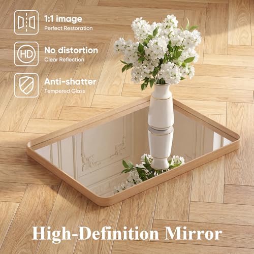 Sweetcrispy Bathroom Mirror 40x30 Inch, Vanity Mirror - Image 3