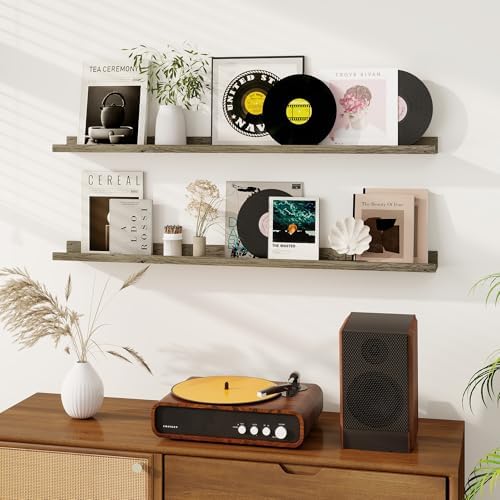 Dreamland Picture Ledge Shelf for Wall, Floating Shelves Set of 2, 48 inch Long - Image 2