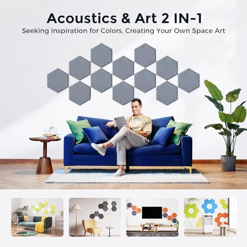 Self-Adhesive Acoustic Panels, 2nd Generation Sound Absorbing Panel, - Image 5