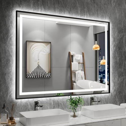 Amorho 40"X30" LED Bathroom Mirror by Amorho