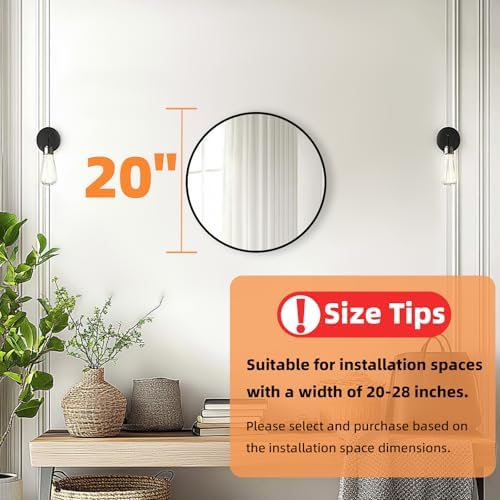 Round Bathroom Mirror, Circle Mirror, 1 Pack - Image 4