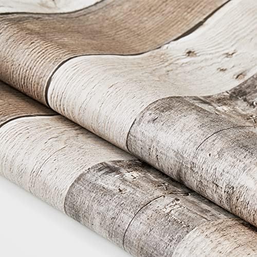 Yun-aeon Natural Wood-Grey Contact Paper Peel and Stick Wallpaper - Image 4
