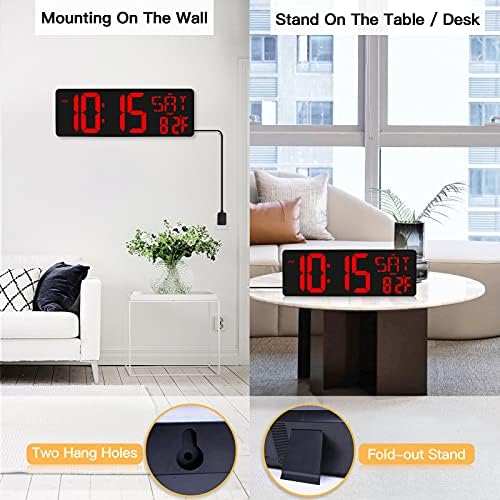 XREXS 17.2 Inch Large Digital Wall Clock - Image 6
