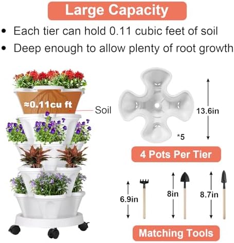 GameXcel Vertical Planter Tower - Image 5