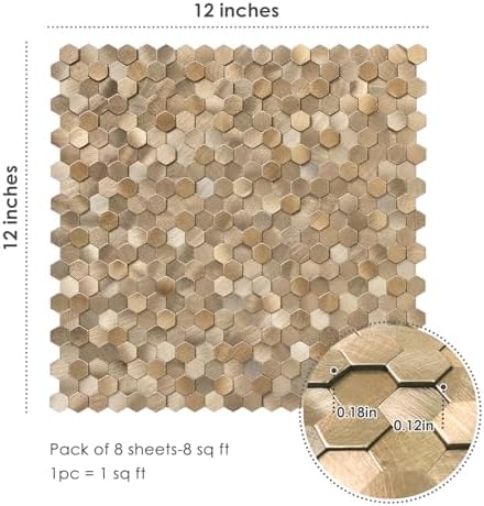 STICKGOO Mosaic Peel and Stick Backsplash Tiles, 8 Sheets - Image 6