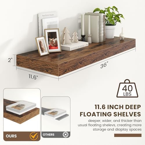 FLYJOE Deep Floating Shelves - Image 2
