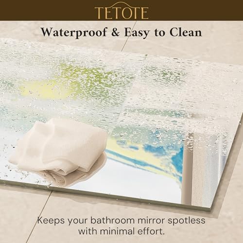 TETOTE 48" x 36" Frameless Bathroom Mirrors - Image 5
