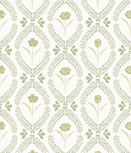 Orainege Peel and Stick Wallpaper Floral Vintage Wallpaper Self Adhesive by Orainege