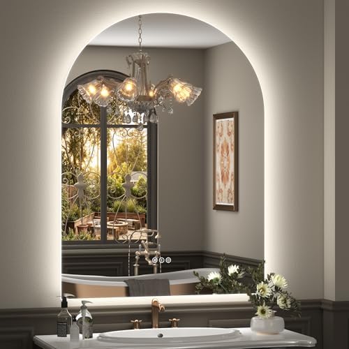 42x30 Inch Arched LED Mirror for Bathroom by VANLIOBathroomMirror