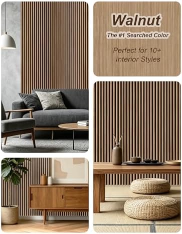 Mollywell Curved Wood Panels for Wall, 94.5x12.5 in - Image 3