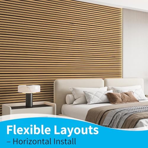 Art3d 94.5 x 12.8 Inch Soundproof Wood Textured Wall Panels - Image 4