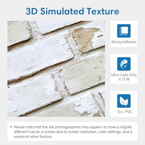COMSTICKC 3D Faux Brick Wall Panels Peel and Stick - Image 4